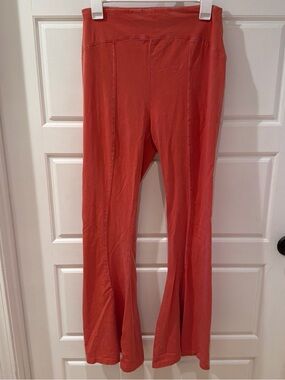 Urban Outfitters Coral Flared Leggings